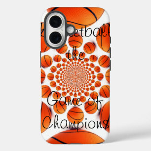 Champion Court Vision: Basketbal spel van de Champ iPhone 16 Hoesje