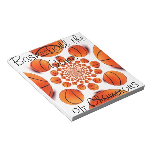 Champion Court Vision: Basketbal spel van de Champ Notitieblok (Schuin)