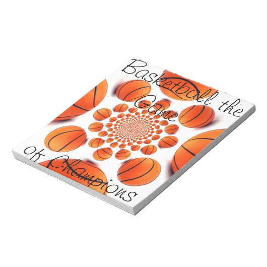 Champion Court Vision: Basketbal spel van de Champ Notitieblok (Linkerzijde)