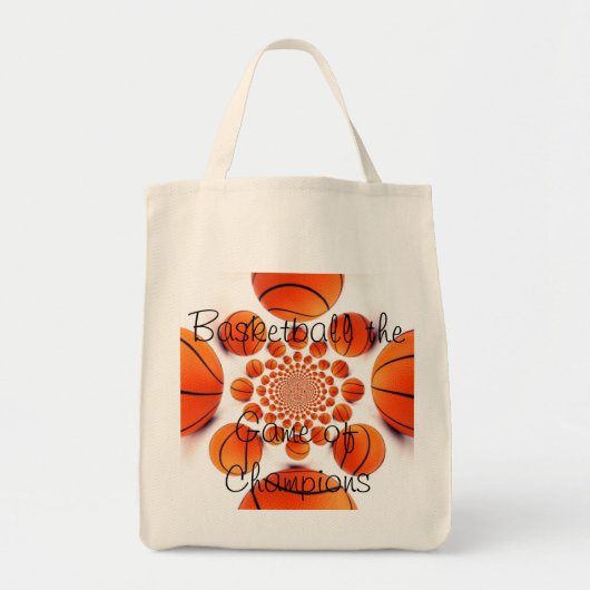 Champion Court Vision: Basketbal spel van de Champ Tote Bag (Voorkant)