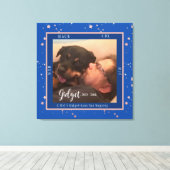 Champion Dog Foto Titles Celebration Canvas Print (Insitu (Houten vloer))