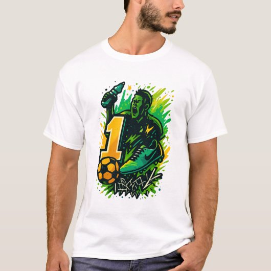 Champion Energy Soccer T-shirt – gedurfde graffiti (Voorkant)