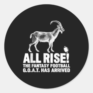 Champion Fantasy Football Goat Gift Ronde Sticker
