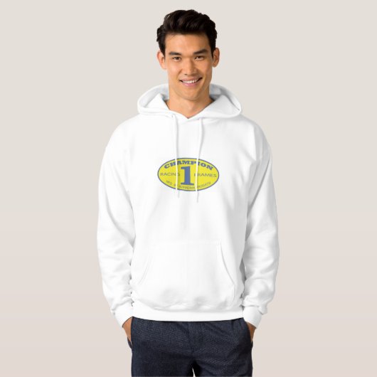 Champion Flattrack Racing Lijsten Hoodie (Voorkant volledig)