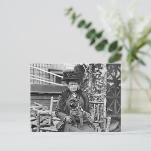 Champion French Bulldog, 1920 Briefkaart (Staand voorkant)