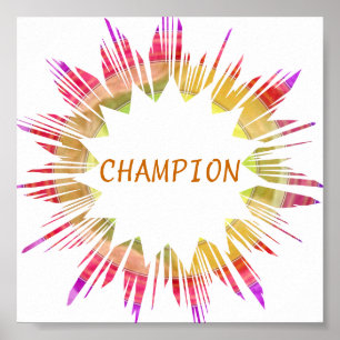 CHAMPION: Geef tekst aan je eigen tekst uit Poster