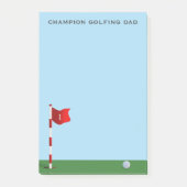 Champion Golfing Dad Blue en Green Post Post-it® Notes (Voorkant)