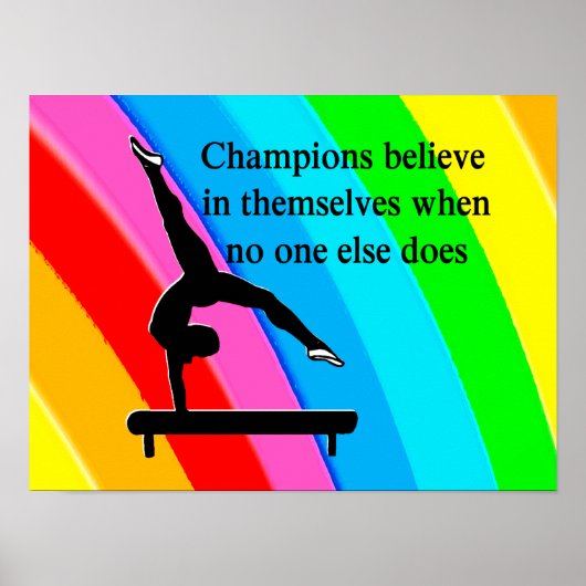 CHAMPION GYMNASTICS GIRL POSTER (Voorkant)