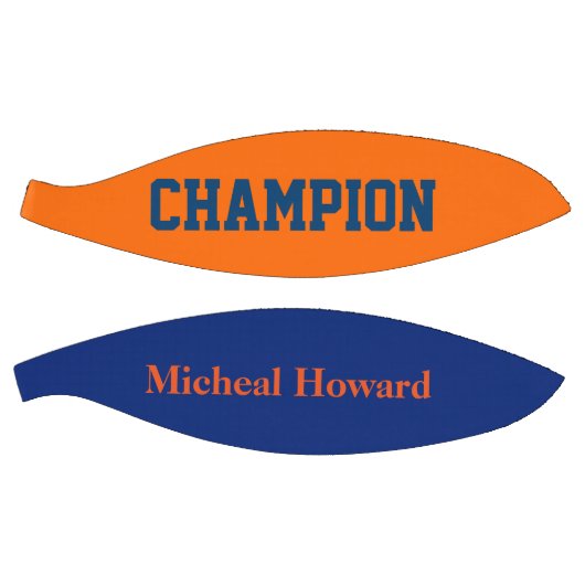 champion in donkerblauw en oranje mini basketbal (Panelen)