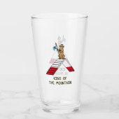 Champion koning van de berghondenbehendigheid grap glas (Achterkant)