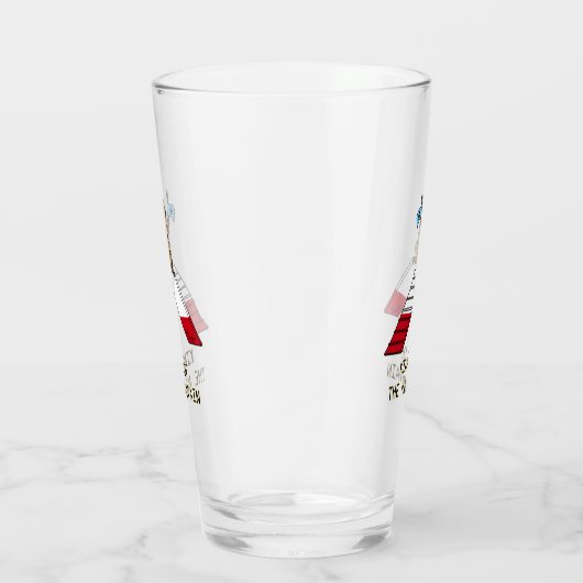 Champion koning van de berghondenbehendigheid grap glas (Rechts)