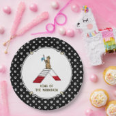 Champion koning van de berghondenbehendigheid grap papieren bordje (Feest)