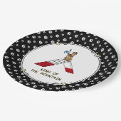 Champion koning van de berghondenbehendigheid grap papieren bordje (Gekanteld)