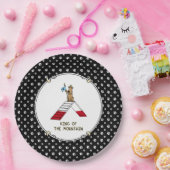 Champion koning van de berghondenbehendigheid grap papieren bordje (Feest)