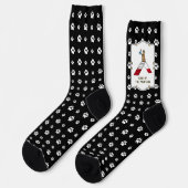 Champion koning van de berghondenbehendigheid grap sokken (Links)