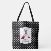 Champion koning van de berghondenbehendigheid grap tote bag (Voorkant)
