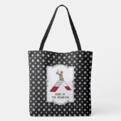 Champion koning van de berghondenbehendigheid grap tote bag (Achterkant)