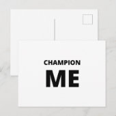 CHAMPION ME BRIEFKAART (Voorkant / Achterkant)