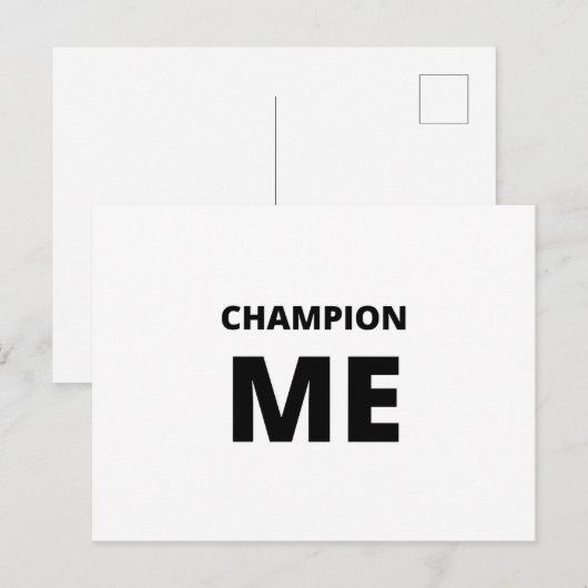 CHAMPION ME BRIEFKAART (Voorkant / Achterkant)