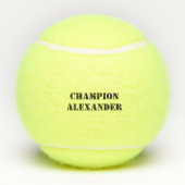 Champion met aanpasbare naam tennisballen (Achterkant)