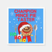 Champion Mince Pie Taster Servet (Voorkant)