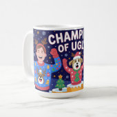 Champion of Ugly Christmas Sweater  Koffiemok (Voorkant links)
