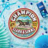 Champion Papieren Bordje (Feest)