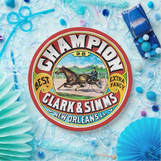 Champion Papieren Bordje (Feest)