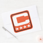 Champion Patch - CIN Oranje Sticker (Envelop)
