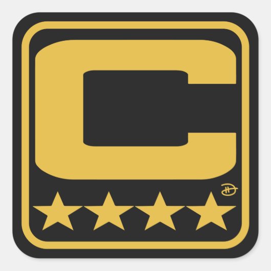 Champion Patch - Gold Sticker (Voorkant)