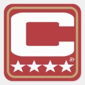 Champion Patch - SF Red Sticker (Voorkant)