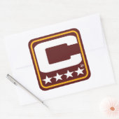 Champion Patch - WAS Burgundy Sticker (Envelop)