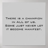 Champion Poster (Voorkant)