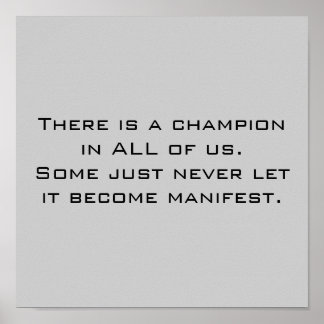Champion Poster