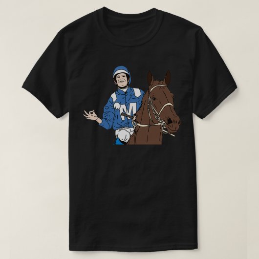 Champion Racehorse Winx Jockey Hugh Bowman T-shirt (Design voorkant)