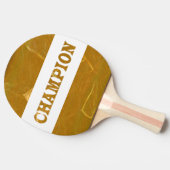 CHAMPION Red Rubber Back Golden Lotus Etched Foil Tafeltennisbatje (Zijkant)