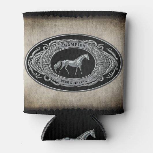 Champion Rodeo Beer Drink land Westerne riem Blikjeskoeler (Voorkant)