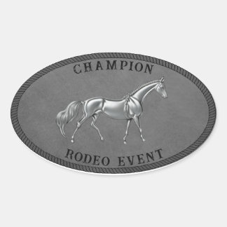 Champion Rodeo Evenementen Land Western Gesp Ovale Sticker
