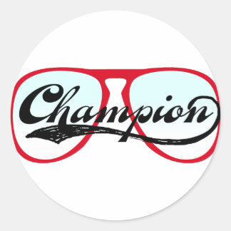 Champion Ronde Sticker