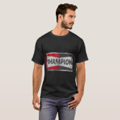 Champion Spark Plug Brad Pitt T-shirt (Voorkant volledig)