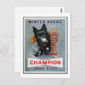 Champion Spark Plugs ad Briefkaart (Voorkant / Achterkant)