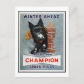 Champion Spark Plugs ad Briefkaart (Voorkant)