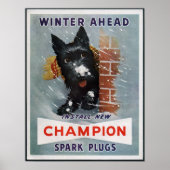 Champion Spark Plugs ad Poster (Voorkant)