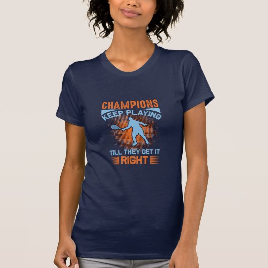 Champion Spirit Navy T-shirt (Voorkant)