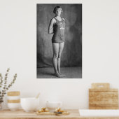Champion Swimmer, jaren twintig Poster (Keuken)