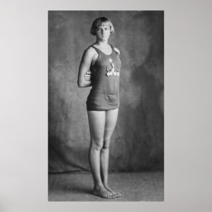 Champion Swimmer, jaren twintig Poster