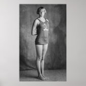 Champion Swimmer, jaren twintig Poster (Voorkant)