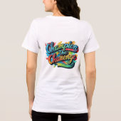 Champion the Challenge - Handgetekende Motivatie T Tri-Blend Shirt (Achterkant)