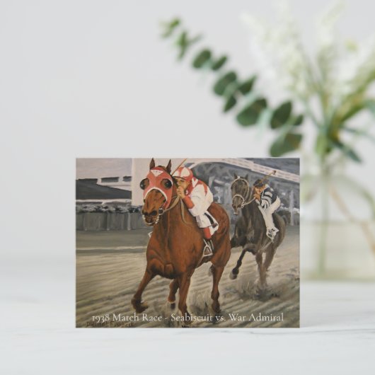 Champion Thoroughbred Wins Horse Race Uitnodiging Briefkaart (Staand voorkant)