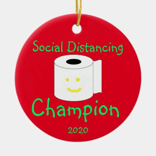 Champion voor sociale vervorming keramisch ornament (Voorkant)